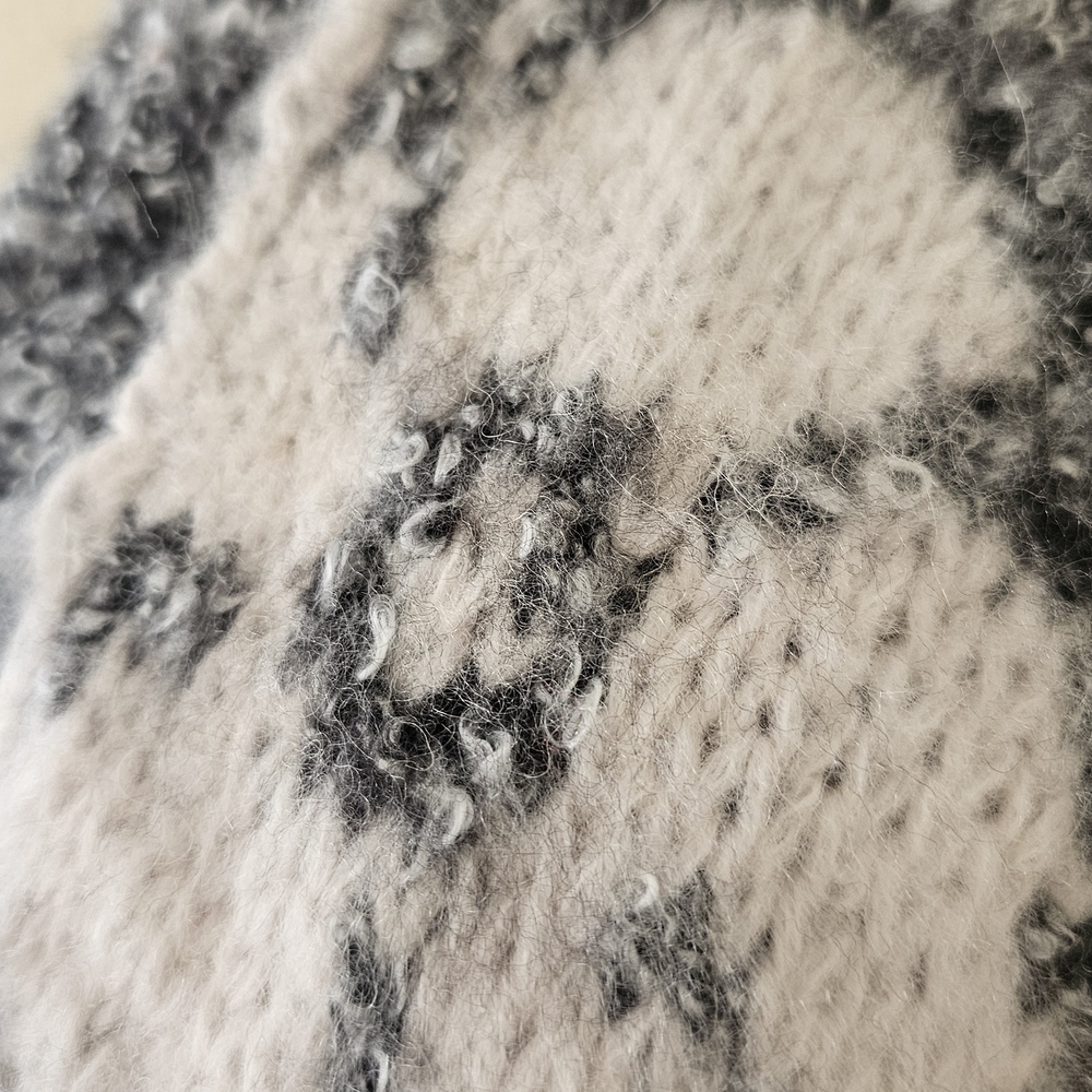 Free People Gather Me Close Cardigan XS Textured Bouclé in Gray, Cream & Tan - Picture 7 of 11